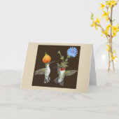 Doug en Cheryl horizontaal wenskaart Kaart (Gele Bloem)