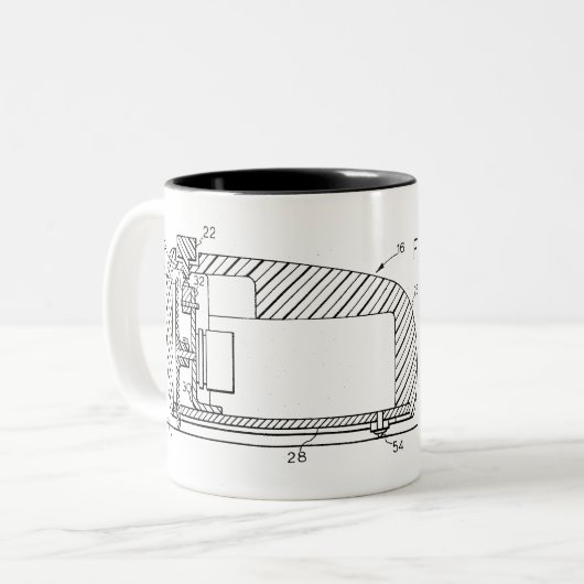 Doug Engelbart's muispatent - de mok (Voorkant links)