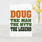 Doug - het Man, de Myth, de Legende! Kaart (Gele Bloem)