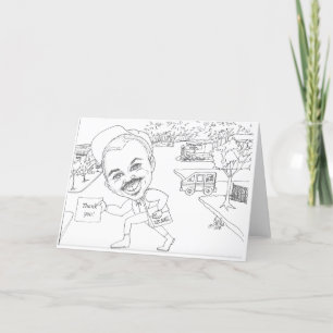 Doug het man zegt: Dank je! Feestdagen Kaart