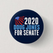 Doug Jones voor Senaat Ronde Button 3,2 Cm (Voorkant)