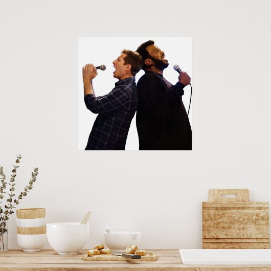 Doug Judy and Jake Peralta Brooklyn 99 Karaoke Poster (Keuken)