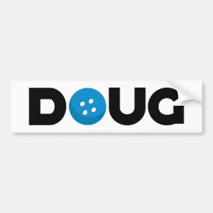 Doug-knop bumper sticker