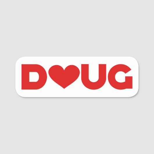 Doug Love Naamplaatje (Voorkant)