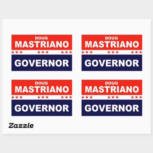 Doug Mastriano Gouverneur Pennsylvania Rechthoekige Sticker (Vel)