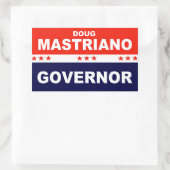Doug Mastriano Gouverneur Pennsylvania Rechthoekige Sticker (Tas)