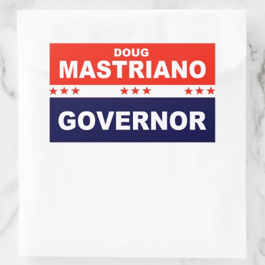 Doug Mastriano Gouverneur Pennsylvania Rechthoekige Sticker (Tas)