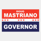 Doug Mastriano Gouverneur Pennsylvania Rechthoekige Sticker (Voorkant)