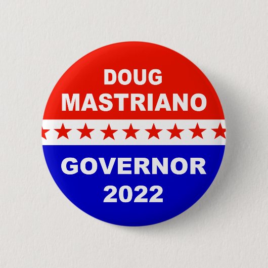 Doug Mastriano Gouverneur Pennsylvania Ronde Button 5,7 Cm (Voorkant)