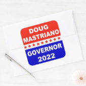 Doug Mastriano Gouverneur Pennsylvania Vierkante Sticker (Envelop)