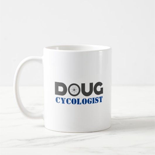 Doug Mountain Biker Coffee Mok (Links)