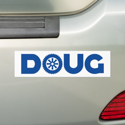 Doug Petrol Head Bumpersticker (Op auto)