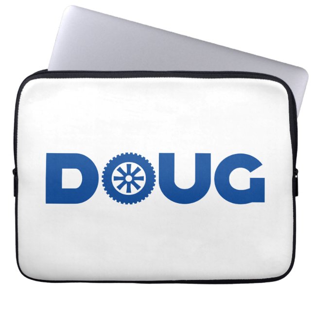 Doug Petrol Head Laptop Sleeve (Voorkant)