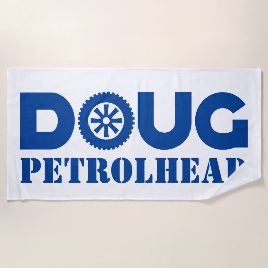 Doug Petrol Head Strandlaken (Voorkant)