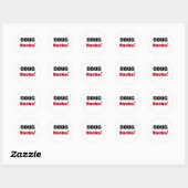 Doug Rocks Ronde Sticker (Vel)