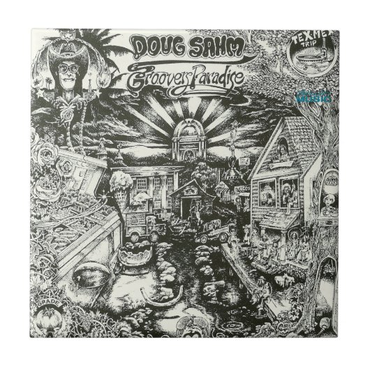 Doug Sahm Groovers Paradise Tegeltje (Voorkant)