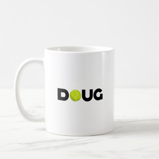 Doug Tennis Koffiemok (Links)