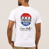 Doug Townson voor President 2024 T-shirt (Achterkant)