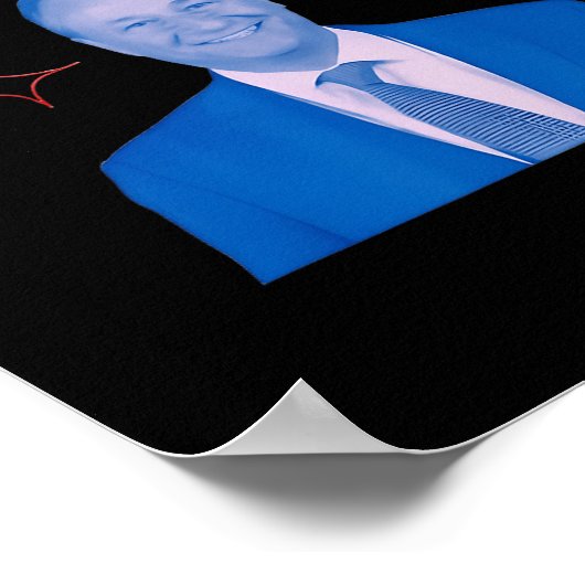 Doug voor eerste Mensch Yiddish Kamala Harris Stem Poster (Hoek)