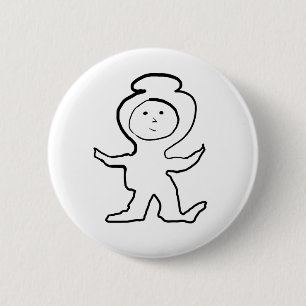 Dough Head Jammies Kind Ronde Button 5,7 Cm