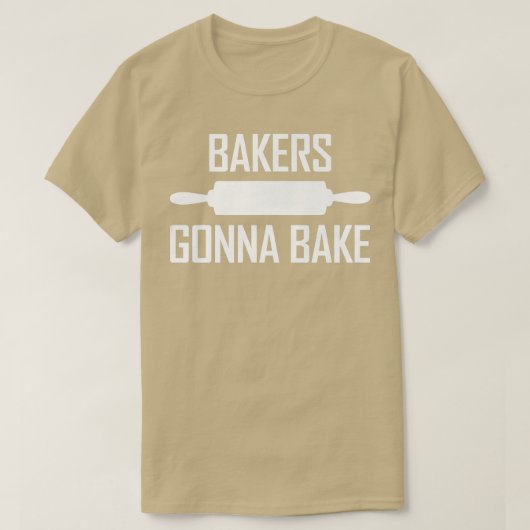 Dough Kneading Roller Pin Baking Lovers Bakers Gon T-shirt (Design voorkant)