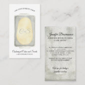 Dough on Tray Food Recipe Bakery Cake Making Visitekaartje (Voorkant / Achterkant)