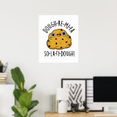 Dough-Re-Mi Cute Funny Dough Pun Poster (Thuiskantoor)