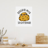 Dough-Re-Mi Cute Funny Dough Pun Poster (Keuken)