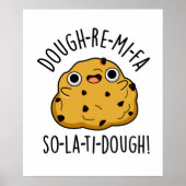 Dough-Re-Mi Cute Funny Dough Pun Poster (Voorkant)