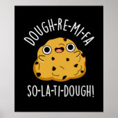 Dough-Re-Mi Funny Music Dough Pun Dark BG Poster (Voorkant)