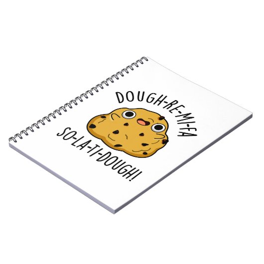 Dough-Re-Mi Grappige Muziek Deeg Punt  Notitieboek (Linkerzijde)