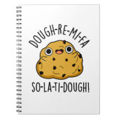 Dough-Re-Mi Grappige Muziek Deeg Punt Notitieboek (Voorkant)
