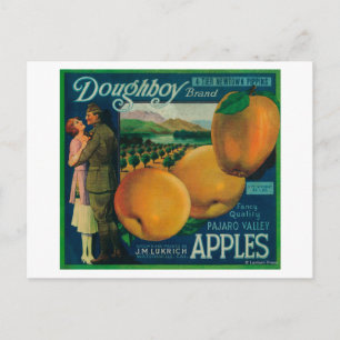 Doughboy Apple Crate LabelWatsonville, CA Briefkaart