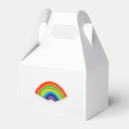 DoughDelight: Regenboog Speel Dough Favor Boxes Bedankdoosjes