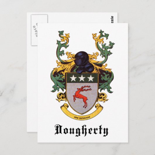 Dougherty Coat of Arms Briefkaart (Voorkant / Achterkant)