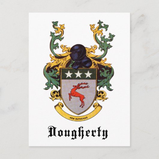 Dougherty Coat of Arms Briefkaart (Voorkant)