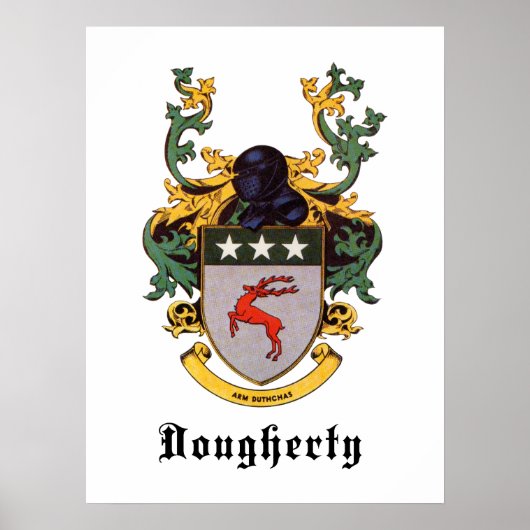Dougherty Coat of Arms Poster (Voorkant)