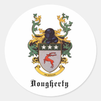 Dougherty Coat of Arms Ronde Sticker