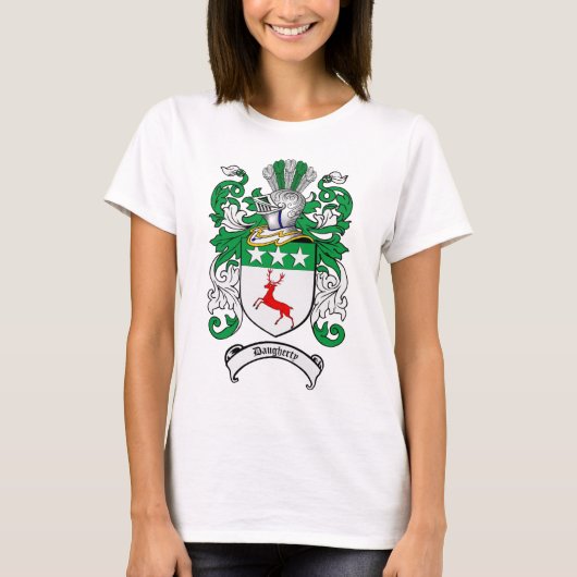 DOUGHERTY FAMILIY CREST - DAUGHERTY COAT OF ARMS T-SHIRT (Voorkant)
