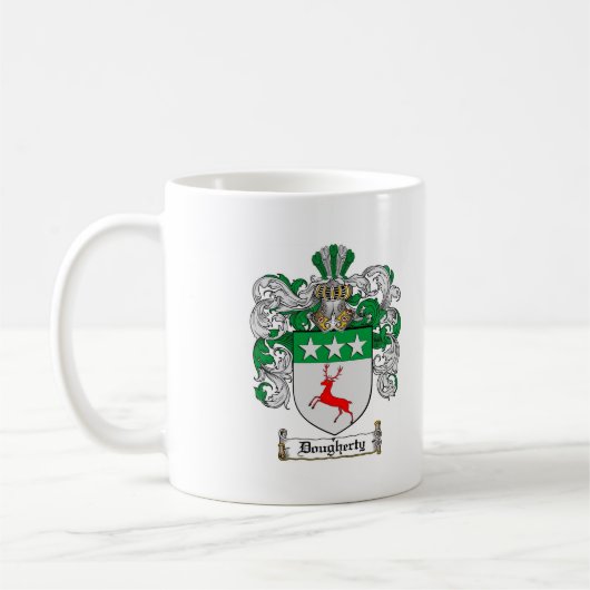 DOUGHERTY FAMILIY CREST - DOUGHERTY COAT WAPENS KOFFIEMOK (Links)