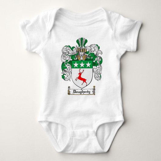 DOUGHERTY FAMILIY CREST - DOUGHERTY COAT WAPENS ROMPER (Voorkant)