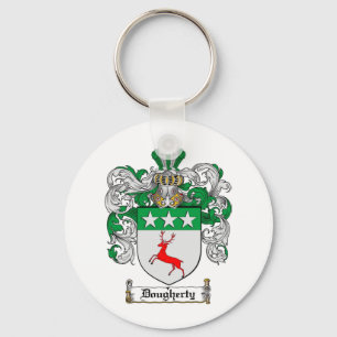 DOUGHERTY FAMILIY CREST - DOUGHERTY COAT WAPENS SLEUTELHANGER