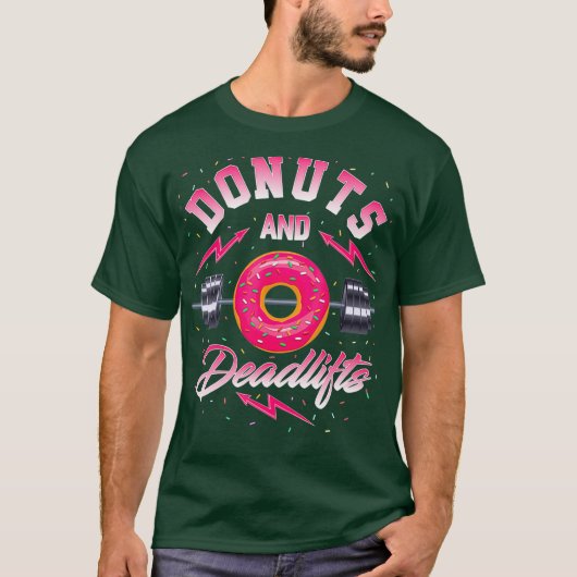Doughnoten en dodeliften Gym Apparel T-shirt (Voorkant)