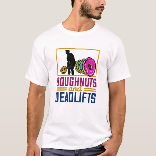 Doughnoten en dodliften t-shirt (Voorkant)