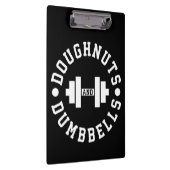 Doughnoten en paraplu's - Carbs - Funny Workout Klembord (Rechts)