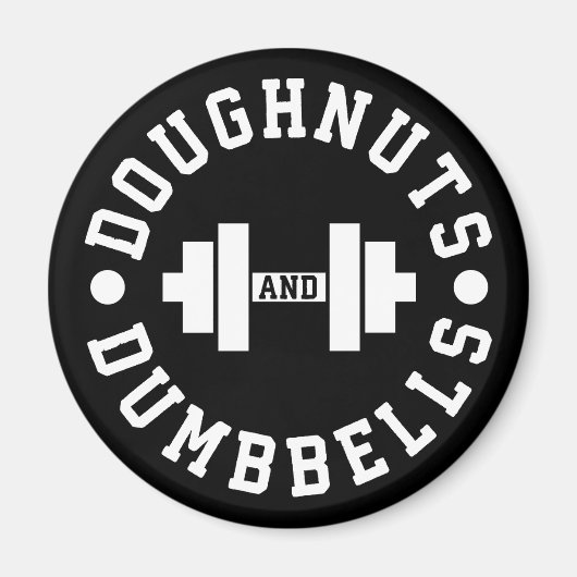 Doughnoten en paraplu's - Carbs - Funny Workout Magneet (Voorkant)