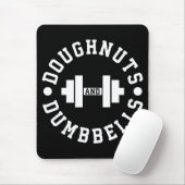 Doughnoten en paraplu's - Carbs - Funny Workout Muismat (Met muis)