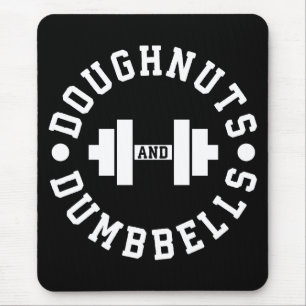 Doughnoten en paraplu's - Carbs - Funny Workout Muismat