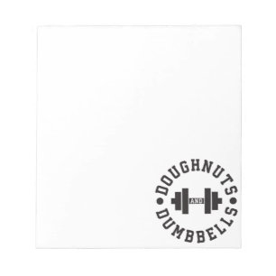 Doughnoten en paraplu's - Carbs - Funny Workout Notitieblok