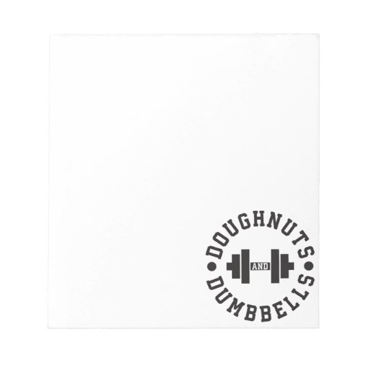 Doughnoten en paraplu's - Carbs - Funny Workout Notitieblok (Voorkant)